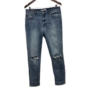 KanCan Jeans Juniors 13 Estilo Distressed Stretch Denim Inseam 30 Mid Rise